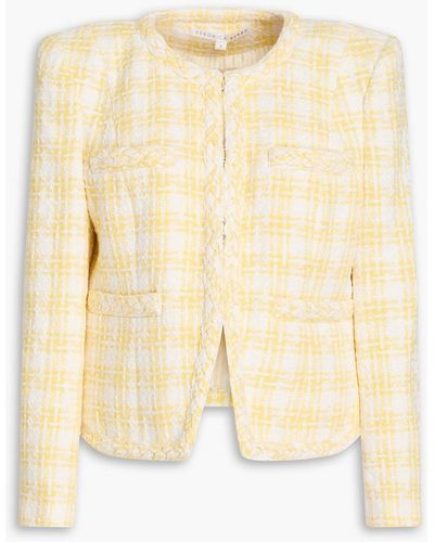 Veronica Beard Bryne Checked Cotton-blend Tweed Jacket - Natural