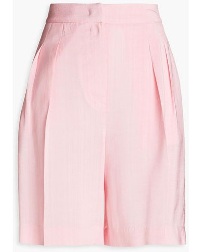 LVIR Pinstriped Woven Shorts - Pink