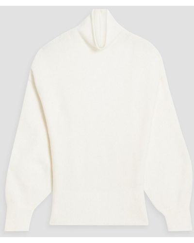 A.L.C. Sonder Cutout Brushed Knitted Turtleneck Sweater - White
