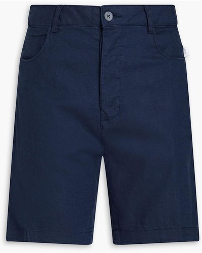 Onia Shorts aus canvas aus einer leinenmischung - Blau