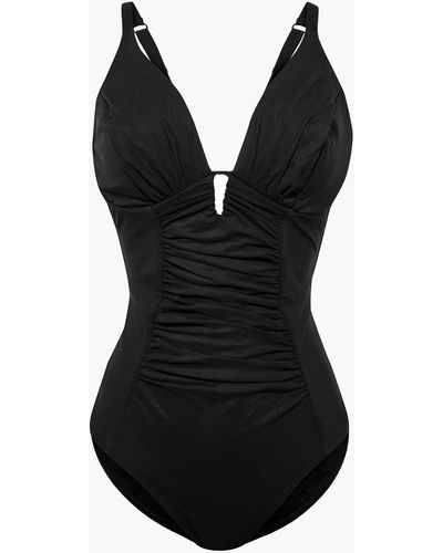 Jets by Jessika Allen Contour Ruched Swimsuit - Black