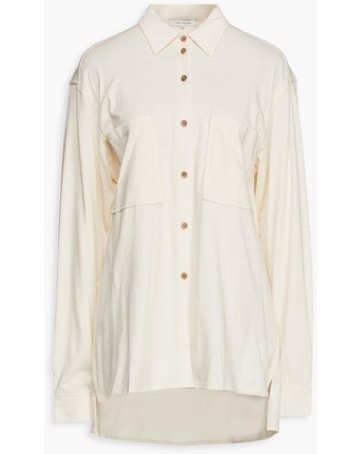 NINETY PERCENT Organic Cotton-jersey Shirt - White