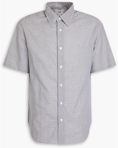 Dunhill Checked Cotton Shirt - Grey