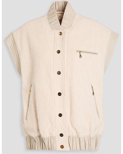 Zimmermann Cotton-blend Bouclé Vest - Natural