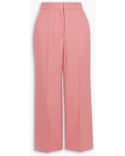 Stella McCartney Carlie Cropped Twill Flared Trousers - Pink