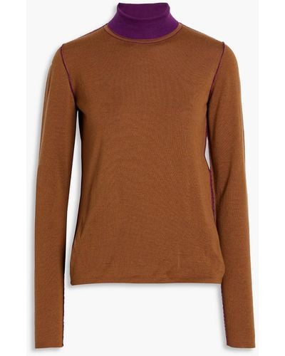 Ferragamo Cashmere Turtleneck Sweater - Brown