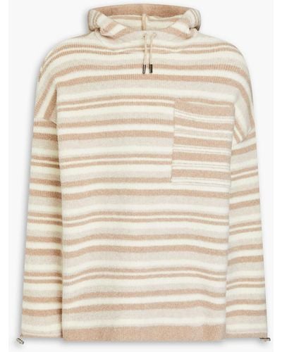Jacquemus Carozzu Oversized Ribbed Merino Wool-blend Sweater - Natural