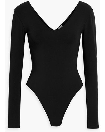 RE/DONE Stretch-cotton Jersey Bodysuit - Black