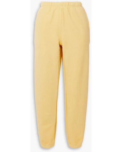 Les Tien French Cotton-terry Track Trousers - Yellow