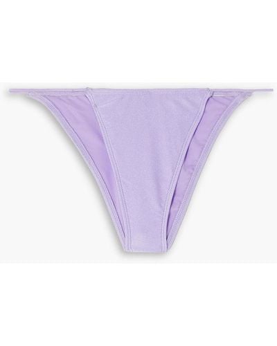 Leslie Amon Caro Low-rise Bikini Briefs - Purple