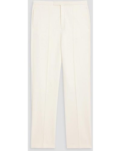 BITE STUDIOS Page Wool-blend Straight-leg Trousers - Natural