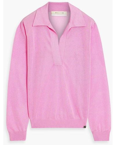 1017 ALYX 9SM Stretch-knit Polo Sweater - Pink