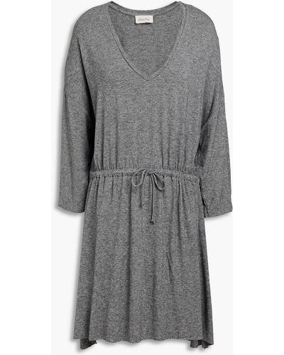 American Vintage Casa Grande Mélange Jersey Mini Dress - Gray