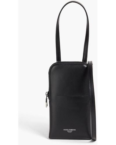 Dolce & Gabbana Leather phone pouch - Schwarz