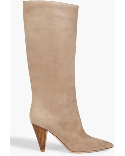 Gianvito Rossi Kelsey Suede Knee Boots - Brown