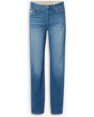 Rag & Bone Piper Low-rise Straight-leg Jeans - Blue