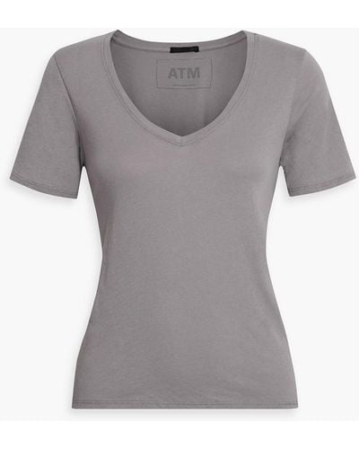 ATM Cotton-jersey T-shirt - Gray