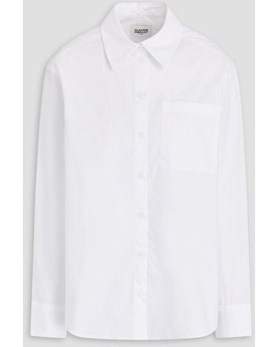Claudie Pierlot Calisson Cotton-poplin Shirt - White