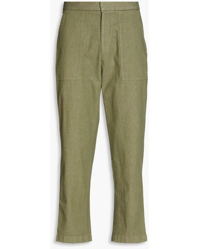 Officine Generale Paolo Cotton-blend Chinos - Green