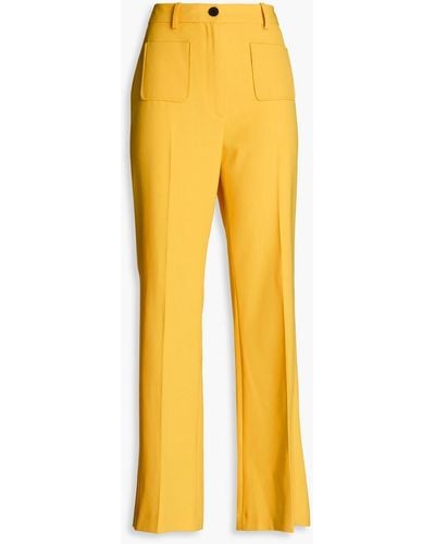 Claudie Pierlot Twill Flared Trousers - Yellow