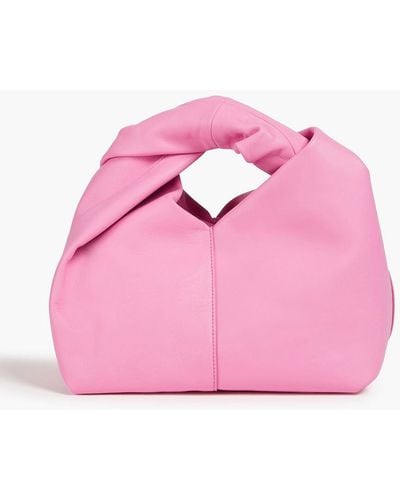 JW Anderson Twisted Leather Tote - Pink