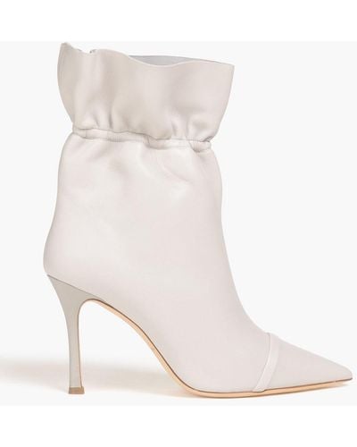 Malone Souliers Fallon Leather Ankle Boots - White
