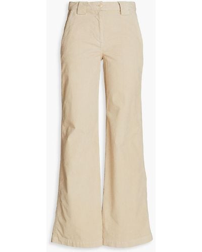 Ba&sh Nevo Cotton-blend Corduroy Wide-leg Trousers - Natural