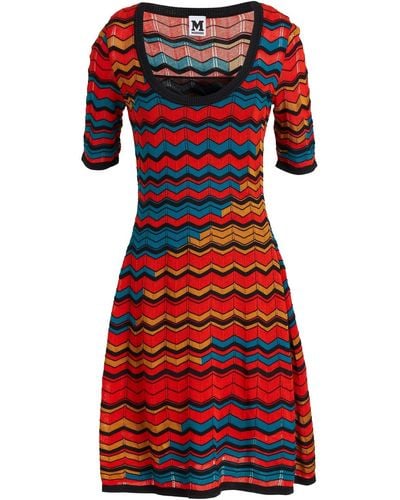 M Missoni Crochet-knit Mini Dress - Red