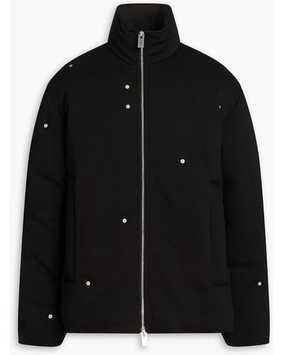 1017 ALYX 9SM Embellished Cotton-jersey Zip-up Track Jacket - Black