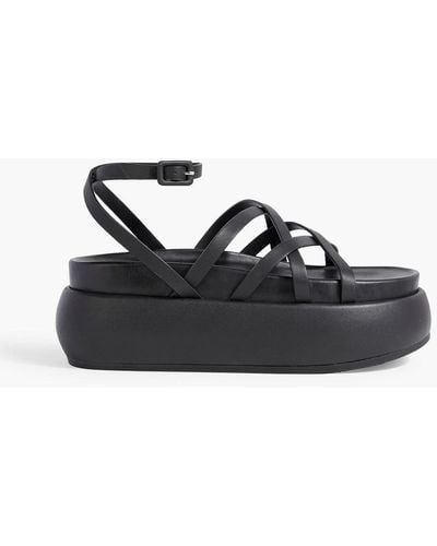Jonathan Simkhai Buster Leather Platform Sandals - Black