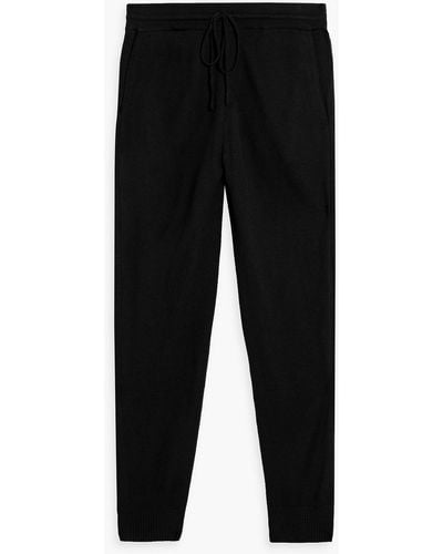 LE17SEPTEMBRE Wool-blend Sweatpants - Black