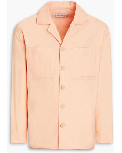 Maison Kitsuné Cotton-poplin Overshirt - Pink