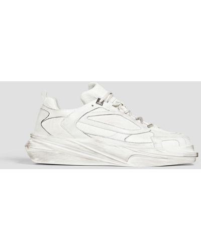 1017 ALYX 9SM Mono sneakers aus glatt- und narbenleder in distressed-optik - Weiß