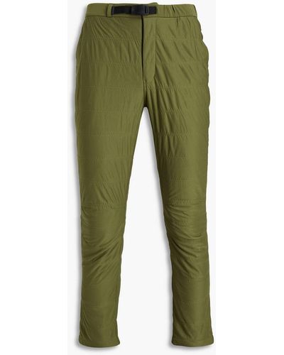 Snow Peak Tapered Padded Tech-jersey Pants - Green
