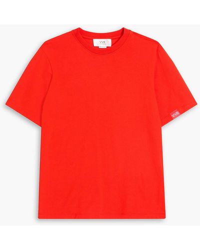 Victoria Beckham Cotton-jersey T-shirt - Red