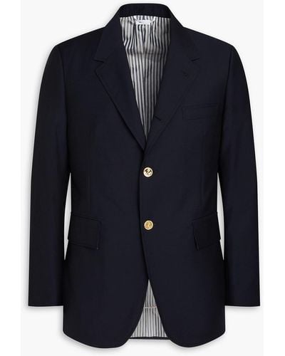 Thom Browne Wool And Mohair-blend Blazer - Blue