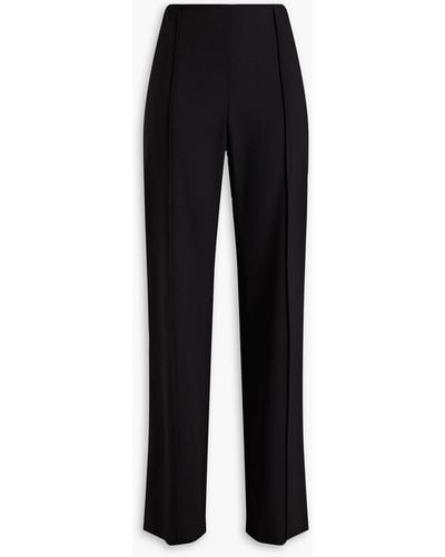 Carolina Herrera Wool-blend Twill Straight-leg Pants - Black