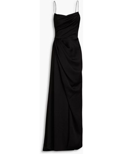Rasario Satin-crepe Gown - Black