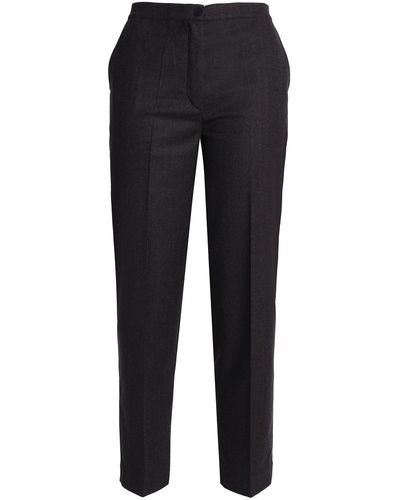 Gentry Portofino Wool-blend Tapered Pants - Black