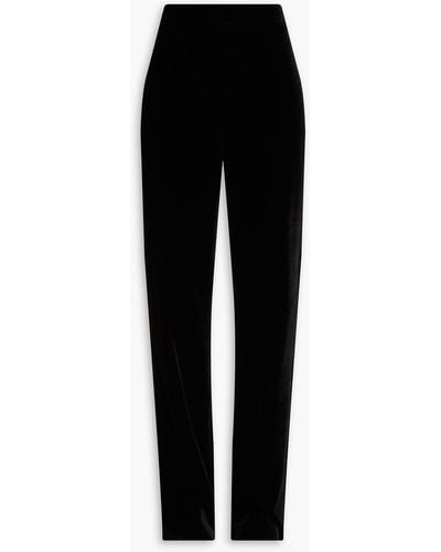 Boutique Moschino Velvet Straight-leg Pants - Black