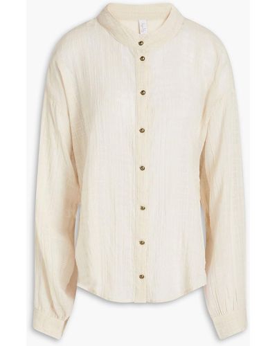 Tigerlily Alameda hemd aus baumwollgaze - Weiß