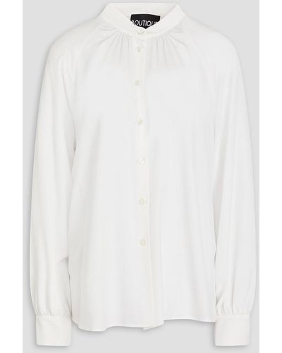 Boutique Moschino Crepe De Chine Blouse - White