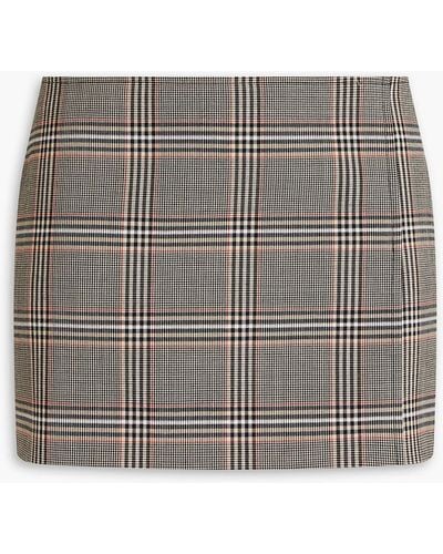 16Arlington Nimue Prince Of Wales Checked Woven Mini Skirt - Grey