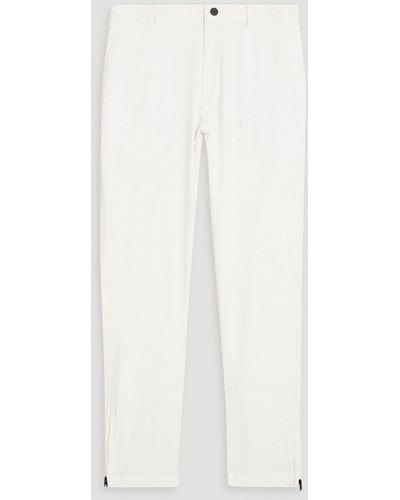 Onia Traveller Linen-blend Trousers - White