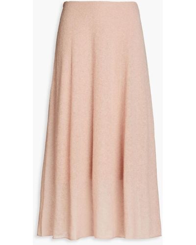 Vince Knitted Midi Skirt - Pink