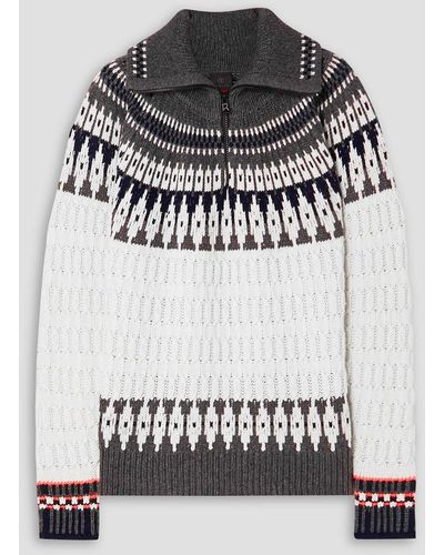 Bogner Dargy Jacquard-knit Sweater - Gray