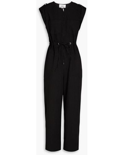 Ba&sh Alia Cotton-blend Canvas Jumpsuit - Black