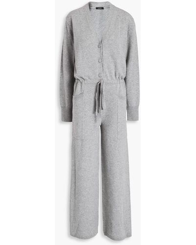 JOSEPH Mélange Wool-blend Jumpsuit - Grey