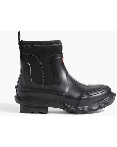 Stella McCartney Hunter Rubber And Neoprene Rain Boots - Black