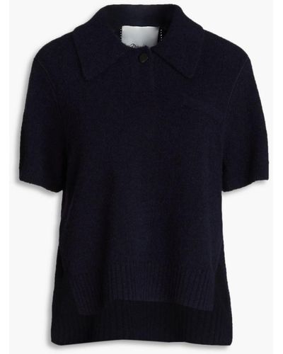 3.1 Phillip Lim Knitted Polo Sweater - Blue
